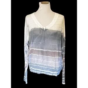 MA+CH Marika Charles Tie-Dye Long Sleeve Sweater Top •Size 3/ L• Blouse Knit